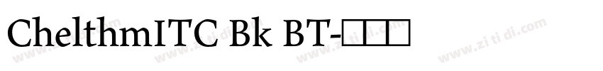 ChelthmITC Bk BT字体转换